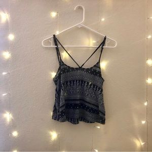 Pacsun LA Hearts Strappy Cropped Tank Top Boho